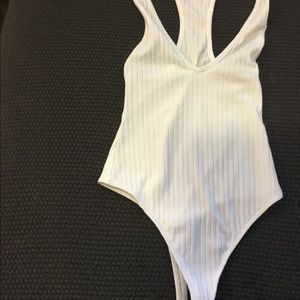 White Razorback body suit